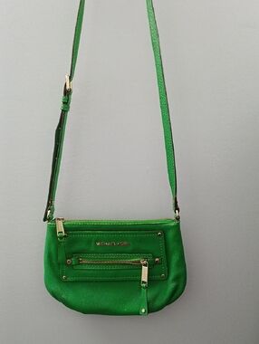 Michael Kors Kelly Green Leather Crossbody Bag